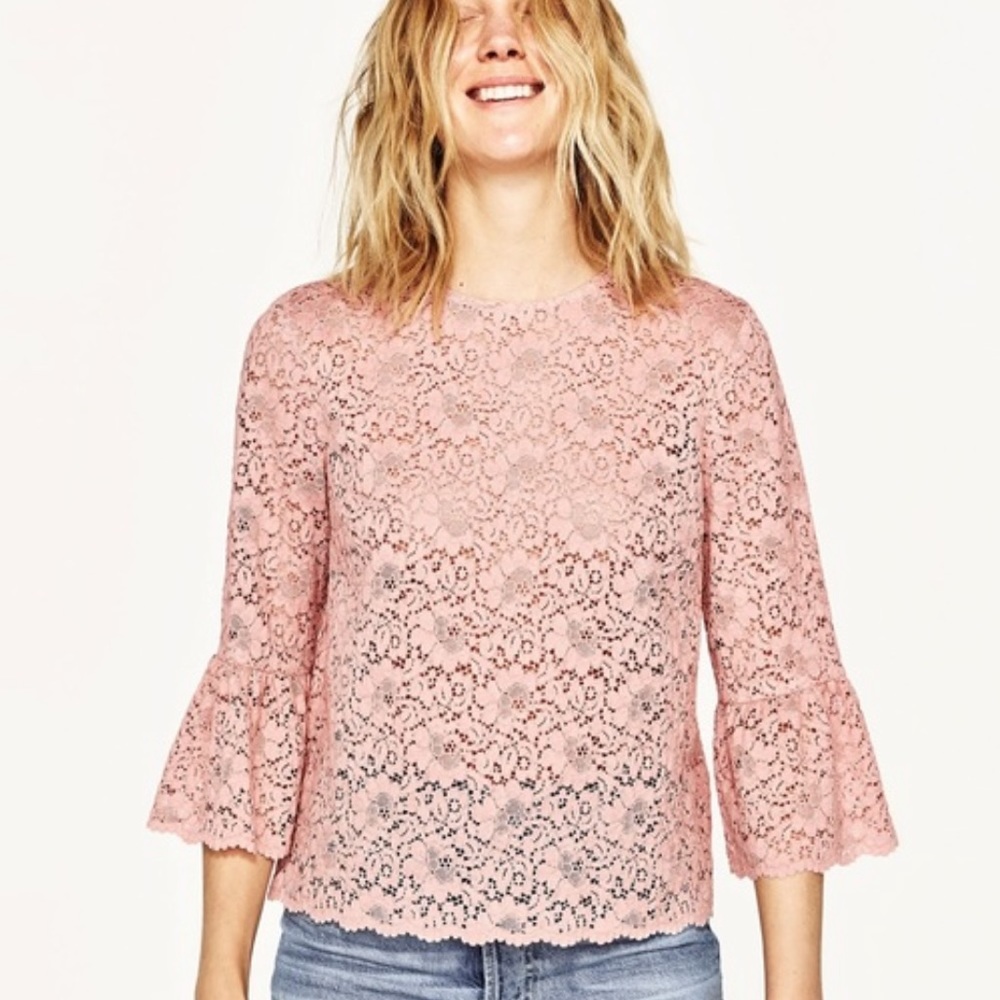 💕 Zara Lace long sleeve top 💕